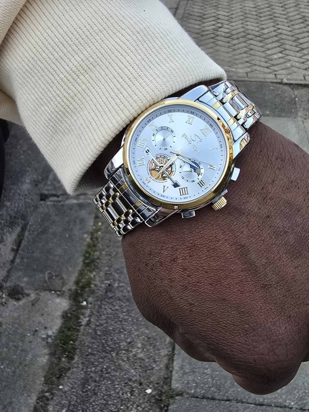 The Equinox Two-Tone Skeleton Watch