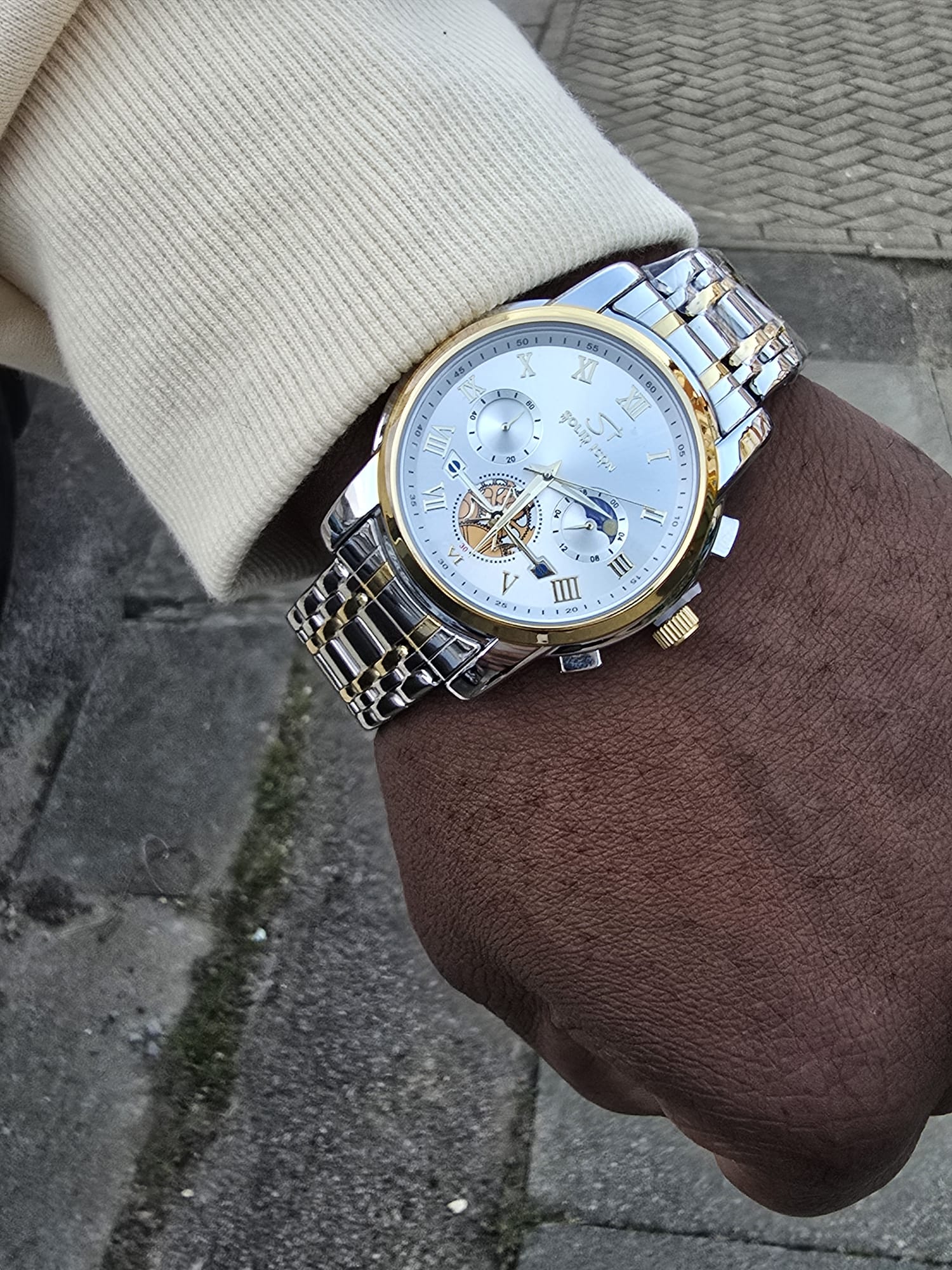 The Equinox Two-Tone Skeleton Watch