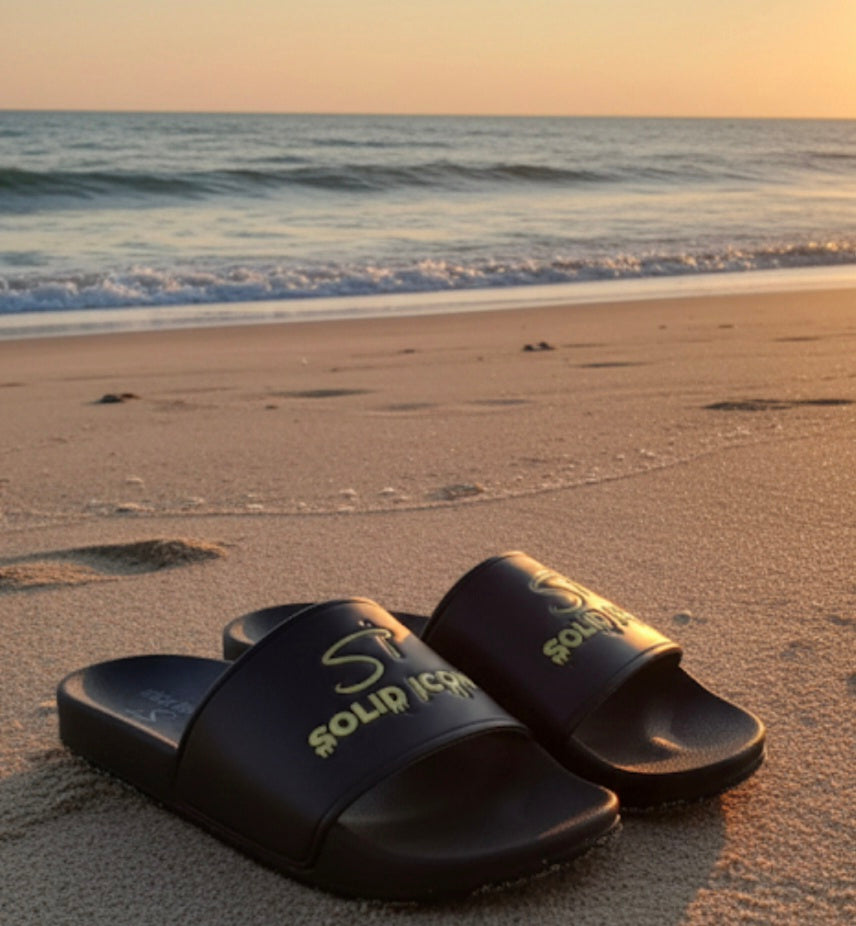 Black and Gold embossed Icon sliders