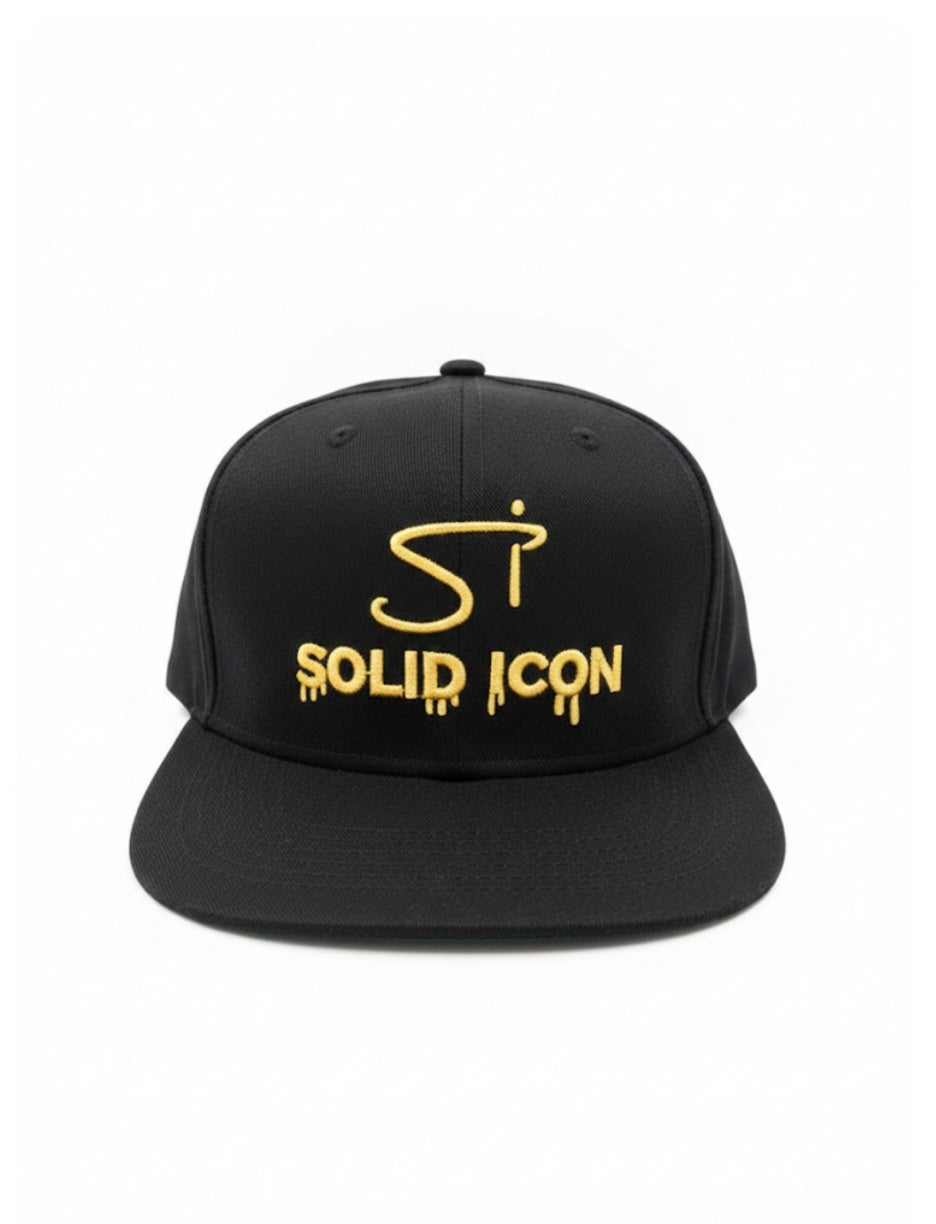 Yellow Gold & Black adjustable cap