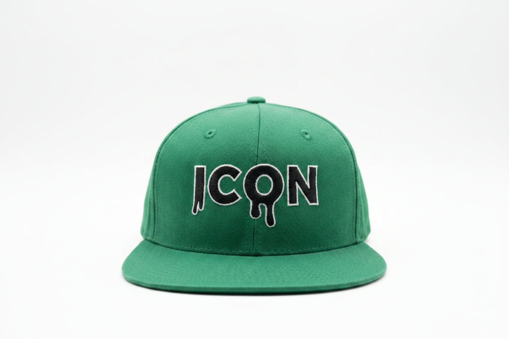 The green and black "Icon" drip cap