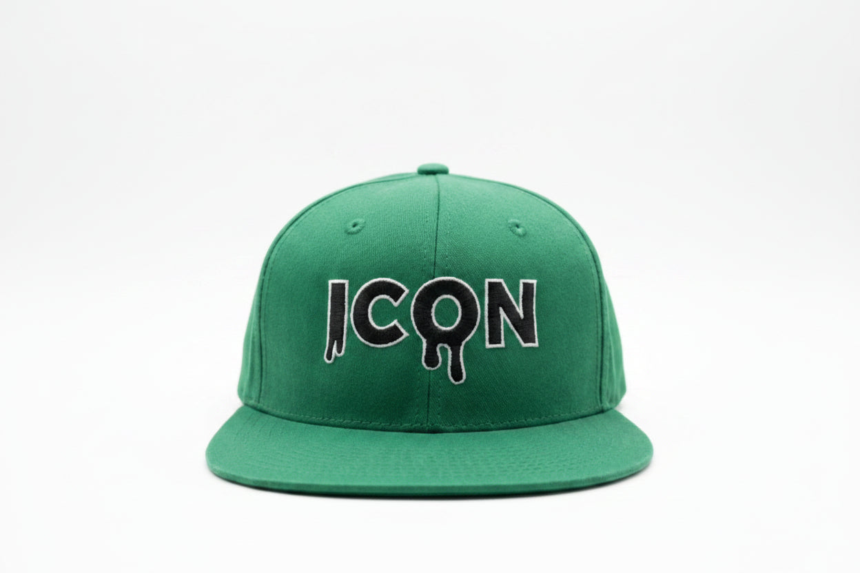 The green and black "Icon" drip cap