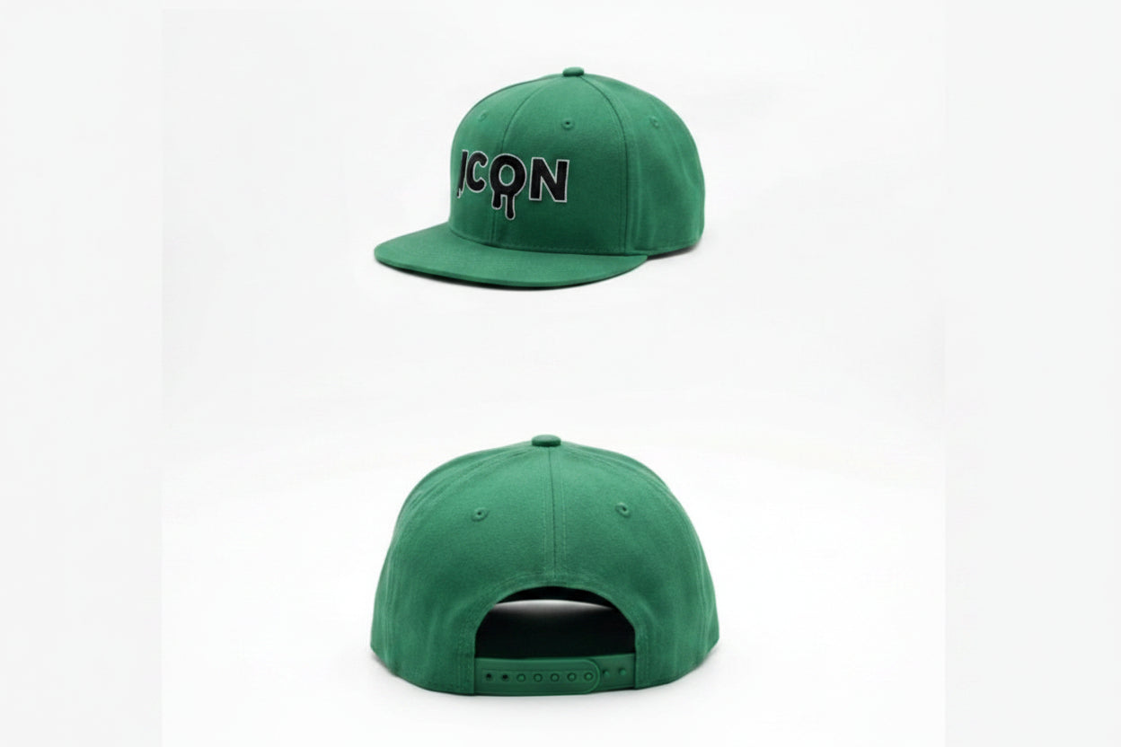 The green and black "Icon" drip cap